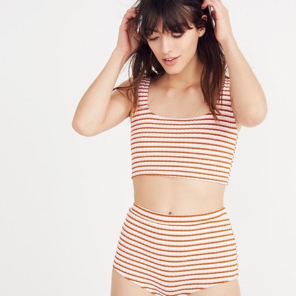 Madewell | NWT Solid & Striped Jamie Bikini Top - Picture 2 of 8